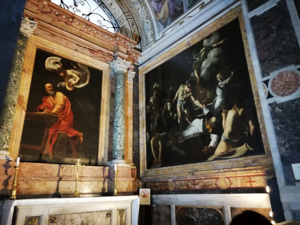 Chapelle Contarelli dans l'église de saint Louis des français à Rome