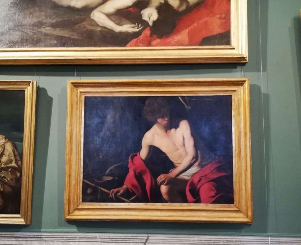 visite du palais Corsini de Rome saint Jean de Caravage