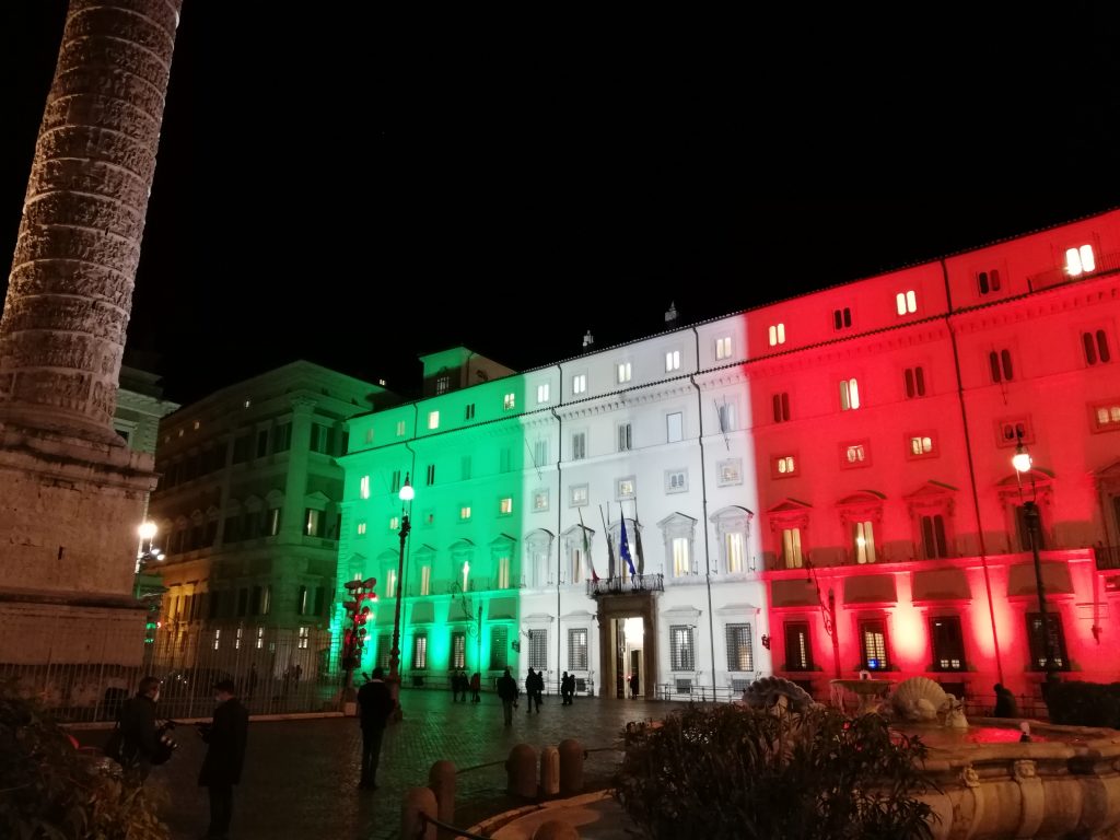 Rome illuminée place Colonna