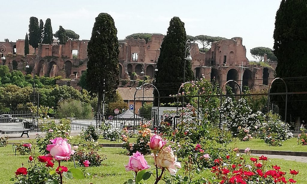 visite guidée de la roseraie municipale de Rome