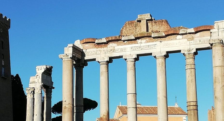 visite guidée du temple de Saturne au Forum romain