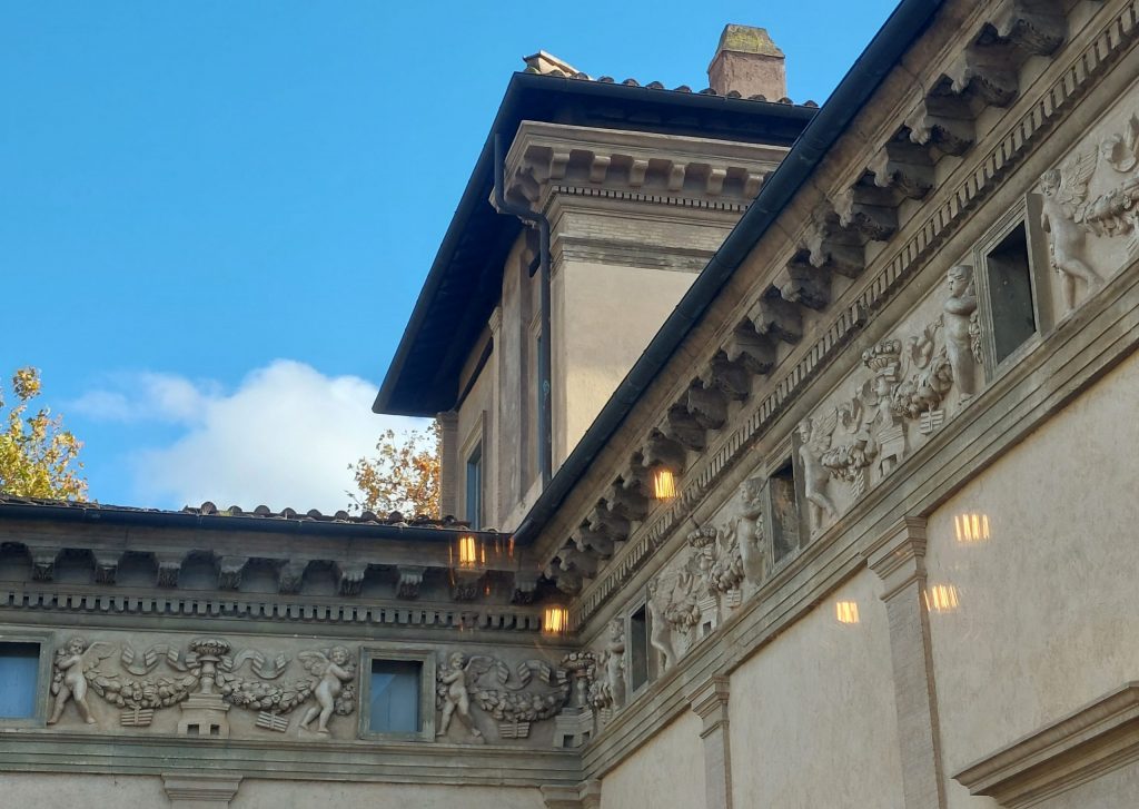 détails de la villa Farnesina de Rome